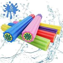Portable High Pressure Mini EVA Foam Blaster Water Spray Gun Toy for Kids Summer Beach Water Play Toy Outdoor Water Cannon Gun blue