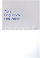 Acta Linguistica Lithuanica 83