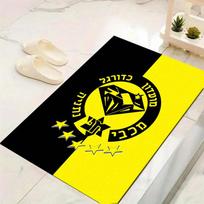 Maccabi Netanya FC Carpet Rug for Living Room Bedroom Home Sofa Decoration, Kids play Non-slip Floor Mat 60x90cm( 23x35in )