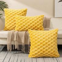 Black 40x40CM Super Soft Cozy Decorative Throw Pillow Covers Fuzzy Plush Faux Fur Cushion Cover Pillowcase for Sofa Couch 30x50CM 1Pcs
