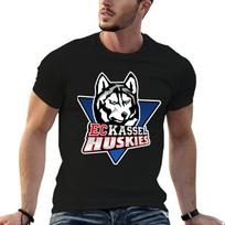 Kassel Huskies ledo ritulio marškinėliai Vėsus jausmas Vasariniai marškinėliai M black