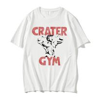 Funny Love Lies Bleeding Crater Gym Meme Graphic Tshirt Men Women Fitness Gym Oversized Short S M white