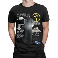 Alan Wake Funny Graphic 100% Cotton T-Shirt Alan Wake 2 Tees Tops For Men M gray