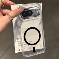Slim Clear Magnetic Phone Case for Google Pixel 8,8A,7,7a High Transparency Anti‑Yellow Soft TPU Shock‑Absorbent Phone Cover Pixel 8