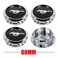 4 vnt. 68 mm Ford Mustang Focus Fiesta Mondeo Kuga Ranger Shelby Automobilio ratų centriniai dangteliai Ženklelis Automobilio padangų ratlankių dangteliai Priedai gray