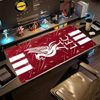 Liverpool Fc Memorial Gaming Mouse Pad Keyboard Pad Computer Desk Keyboard Mat Non-Slip Rubber Bottom Gaming Accessories Ideal Gift for Gamers 30cmx60cm