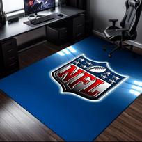NFL Team Collection Rug Office Carpet Non-Slip Mat, Chair Rug Floor Covering for Gaming, Bedroom, Living Room , Home Decor Christmas Gift 80cmx120cm