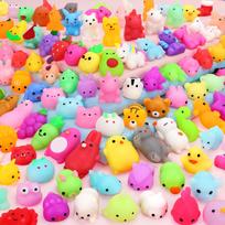 20/40/80Pc Squishies Mochi Squishy Toys Party Favors For Kids Mini Squishies Animal Stress Relief Toy School Birthday Gifts 20PC