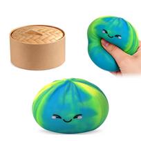 Hot Dumpling Decompression Soft Bun Squishy Stress Relief Toy Squish Balls Reusable Low Rebound Stress Dough Toys Daily Gifts
