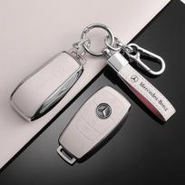 Raktų pakabukas TPU Automobilio nuotolinio valdymo pultelio dėklas Dangtelis Mercedes Benz A C E S G klasės GLC CLE CLA GLB GLS W177 W205 W213 W222 X167 AMG G63 gray