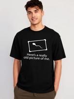 Juokingi spermatozoidų marškinėliai Čia yra tikrai sena mano nuotrauka Sarcastic Adult Humor Unisex Trendinis dovanų 150 black