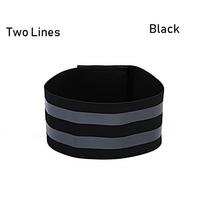 Reflector Wristband Sport Tape Warning Armband Bike Safety Alert Cycling Reflective Strips two lines