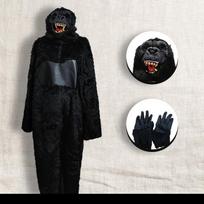 Helovino gorilos čimpanzės gyvūno kombinezonas cosplay kostiumas vaikams suaugusiems kostiumas children xl white