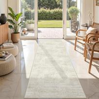 Persian Style Washable Hallway Runner Rug Entryway Corridor Anti-Slip Durable Crystal Velvet Floor Mat 60x180cm Crystal Fiber Runner