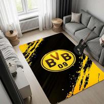 Borussia Dortmund BVB 09 Graffiti Style Area Rug Non Slip Floor Mat Living Room Bedroom Carpet Football Fan Home Decor 100x150cm( 39x59in)