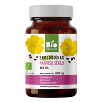 BIONATURALIS, EKO NAKVIŠŲ SĖKLŲ ALIEJUS LT-EKO-001, 90 kapsulių