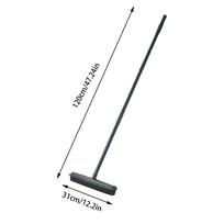 Rug Brush Silicone Bristle Long Handle Cleaner Carpet Hair Removal Tool Floor Scrub Brush For Floor Shower Bathroom Bedroom