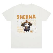 Sherma Song T-shirts Hollow Knight Silksong Funny Game Quote Tees Harajuku Cartoon high quality Short Sleeves Casual Comfortable 2XL beige