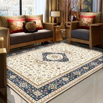 Retro Persian Carpet Bohemian Rug Vintage Ethnic Design Living Room Bedroom Area Rug Soft Home Decor Floor Mat 40x60cm black