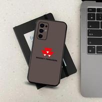 Traktoriaus ūkininko telefono dėklas Samsung Galaxy A13,A21s,A22,A31,A32,A52,A53,A71,A80,A91 M-Massey F-Ferguson minkštas juodas dangtelis Samsung a12 gray