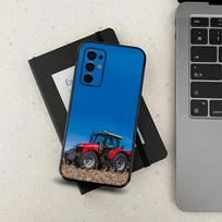 Traktoriaus ūkininko telefono dėklas Samsung Galaxy A13,A21s,A22,A31,A32,A52,A53,A71,A80,A91 M-Massey F-Ferguson minkštas juodas dangtelis Samsung a21