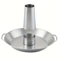 1pcs Large Stainless Steel Turkey Grill Perfect for Barbecue with Outdoor Cooking Durable Grill Tools white
