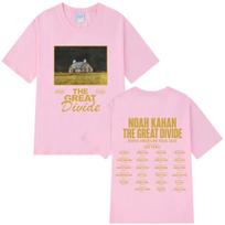 Noah Kahan Didžiojo Skilimo Turas 2026 Grafiniai Marškinėliai Vyrams Moterims Hip-hop Oversized Marškinėliai Laisvi Atsitiktiniai Harajuku Medvilniniai Marškinėliai M beige
