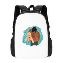 Custom Digital Sticker Backpacks For School Teenagers Girls Travel Bags Customized OneSize black