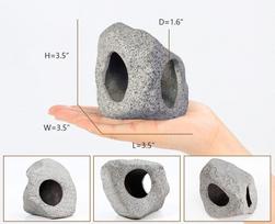 Fish Tank Cave Stone Landscaping Decoration Ornaments Aquarium Cichlid Shelter Hiding Cave Aquarium Acssories Decor Stone beige