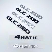 Po 2017 m. 3D ABS raidės GLC260 GLC300 GLC350 GLC220d GLC350e 4Matic emblema Mercedes-Benz GLC X253 automobilio bagažinės logotipo lipdukas GLC250d