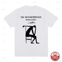 The Metamorphosis Franz Kafka Minimalist Silhouette Graphic TShirt Classic Literature Book Fan 100Cotton Loose Short Sleeve Tee S white
