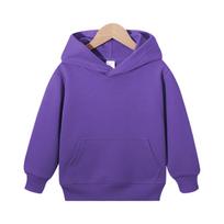 Boys and Girls Casual Comfortable Color Hooded Sweatshirt with Pockets and Long Sleeve 160