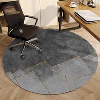 Round Floor Rug for Study, Office – Non-Slip Computer Chair Mat, Swivel Chair Carpet, Home Decor Floor Pad Diameter 100cm(39in)