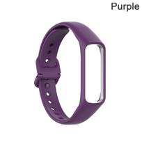 Soft Rubber Adjustable Smart Bracelet Replacement Watch Band Fit E Silicone Strap violetinė