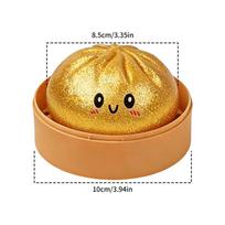 Steamed Dumpling Shaped Sensory Squeeze Toy Squishiess Dumplings Stress Balls Fidget Sensory Toy Quick-Rebound Stress Relief Toy