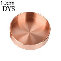 Apvalus varinis laikymo padėklas stalui, papuošalams, smulkmenoms, lėkštė, namų dekoracija 10cm beige