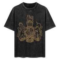 British Royal Coat Of Arms Tshirt Lightweight Gym Training Tshirt L black