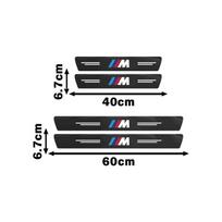 4/5/1 vnt. Anglies Pluošto Automobilio Durų Slenksčio Apsaugos Lipdukai Su Logotipu BMW X2 X3 E60 E93 E87 G01 G20 X3 X5 F30 F20 E36 E46 E53
