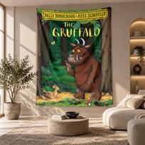 Dekoratyvinis gobelenas, „Gruffalo“ spausdintas sienos menas, Lengvas sienos pakabinamas elementas miegamojo fonui 130cmx150cm