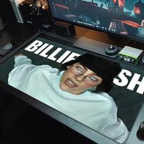 BILLIE EILISH Mouse Pad Large Gaming Table Cushion Non-slip Laptop Tablet Big Mousepad XXL Mat Mini PC Playmat With Lock edge_xia 30cmx60cm(11.8x23.6inch)