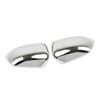 Side RearView Mirror Cover Caps For Dodge Durango SUV 2011 2012 2013 2014 2015 2016 2017 2018   Carbon Fiber Chrome Carbon Color gray