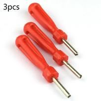 Tire Valve Core Removal Screwdriver Valve Core Wrench Removal Adjustment Deflation Tool Tire Repair Tools Accessory red