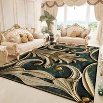 Gorgeous Floral Rugs for Living Room Large Luxury Sofa Carpet Non-slip Floor Mat Home Decor 80*120cm