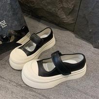 Platform spring new Velcro silver breathable Jane casual board shoes 40
