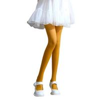 Run Resistant Solid Color Semi Opaque Footed Tights High Waist Pantyhose Control Top Tights Halloween Cosplay Costumes white