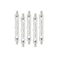 5 Pack R7S 118mm 300W 230V, R7S Halogen Linear Light Bulb, Dimmable Halogen Lamp compatible Construct