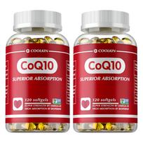 CoQ10 400mg Softgels with Omega-3 & PQQ 120 Count — Antioxidant Support, Daily Wellness, Nutritional Support 120*2
