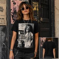 Janis Joplin T Shirt, Vintage Rock Music Tee, 60s Retro Singer Shirt, Classic Rock Graphic Tee, Hippie Music Lover Gift XL black