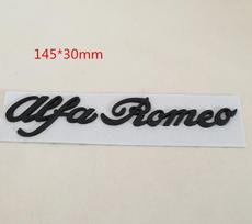 1 vnt. 3D metalinis Alfa Romeo automobilio raidės šoninio sparno emblema, galinės bagažinės emblema, lipdukas, stilius, automobilio priedai