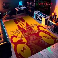 Galatasaray Boundless Carpet Rug for Living Room Bedroom Home Sofa Decoration,Kids play Nonslip Floor Mat 40x60cm( 15x23in ) orange